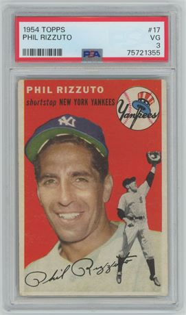 1954 Topps #17 Phil Rizzuto PSA 3 VG