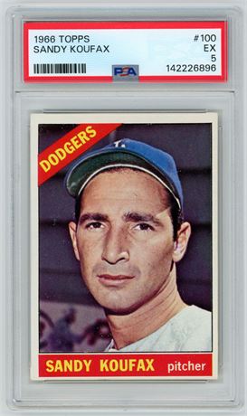 1966 Topps #100 Sandy Koufax PSA 5 EX
