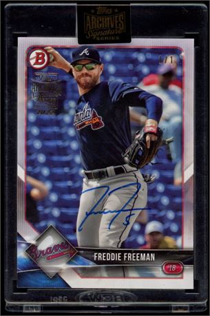 2018 Topps Archives Freddie Freeman 1/1 Signature Series 2022 Autograph