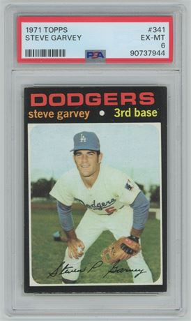 1971 Topps #341 Steve Garvey RC PSA 6 EXMT