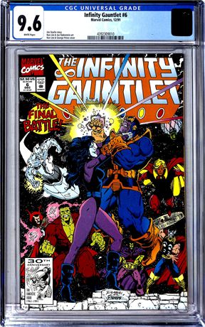 Infinity Gauntlet #6 (1991) CGC 9.6
