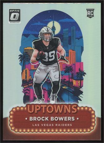 2024 Donruss Optic Uptowns SSP #8 Brock Bowers RC