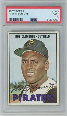 1967 Topps #400 Roberto Clemente PSA 3.5 VG+