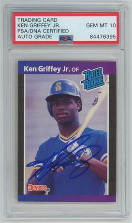 1989 Donruss #33 Ken Griffey Jr RC Auto PSA 10 Auto