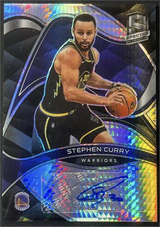 2021 Panini Spectra Stephen Curry Hyper Prizm Auto Nice!!