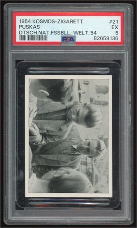 1954 Kosmos Deutsche Nationalelf Fubball-Weltmeister 1954 Puskas RC PSA 5 EX