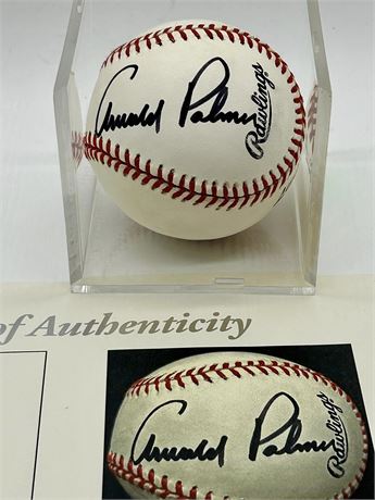 Arnold Palmer Autographed Little League Baseball JSA