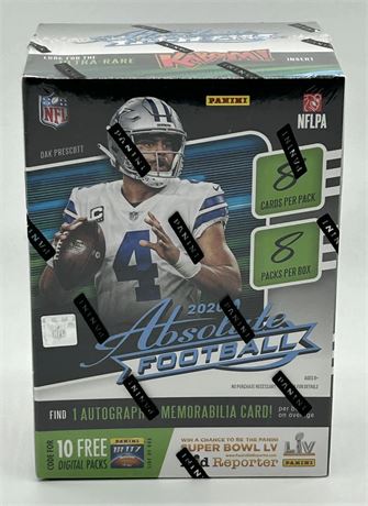 2018 Absolute Football Sealed Blaster Box (64 Cards)