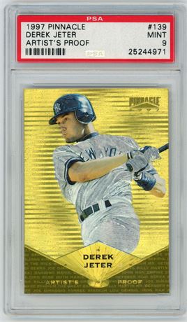 1997 Pinnacle #139 Derek Jeter Artist's Proof PSA 9 MINT