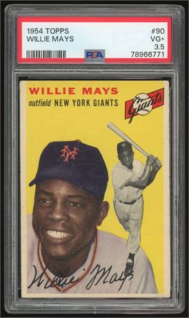 1954 Topps #90 Willie Mays PSA 3.5 VG+