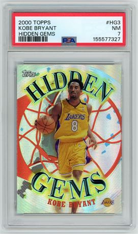 2000 Topps Kobe Bryant Hidden Gems PSA 7 NM