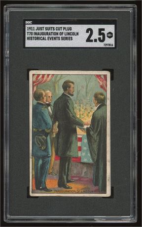 1911 T70 Just Suits Cut Plug Inauguration Of Lincoln SGC 2.5 GOOD+
