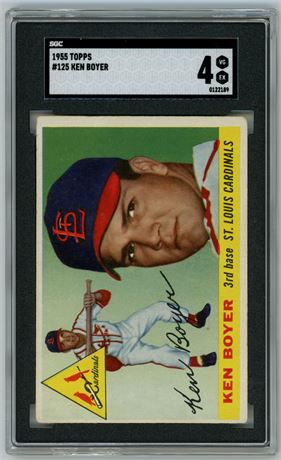 1955 Topps #125 Ken Boyer RC SGC 4 VGEX