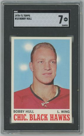 1970 Topps #15 Bobby Hull SGC 7 NM