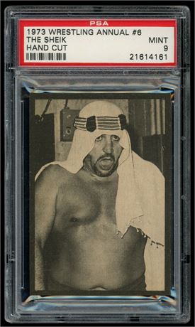 1973 Wrestling Annual #6 The Sheik Hand Cut PSA 9 MINT Only 3 Higher