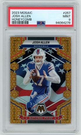2023 Mosaic #257 Josh Allen Honeycomb PSA 9 MINT