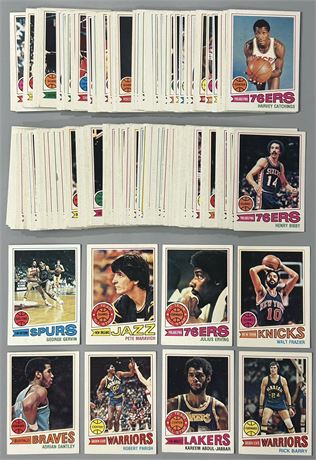 1977 Topps Basketball Complete Set (1-132) EX AVG w/ 34 HOF