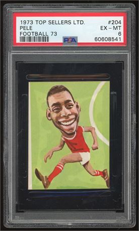 1973 Top Sellers LTD. Football 73 #204 Pele PSA 6 EXMT