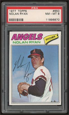 1977 Topps #650 Nolan Ryan PSA 8 NMMT