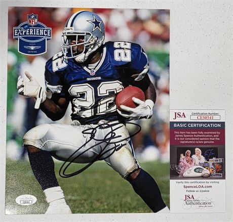Emmitt Smith Autographed 8x10 Photo JSA