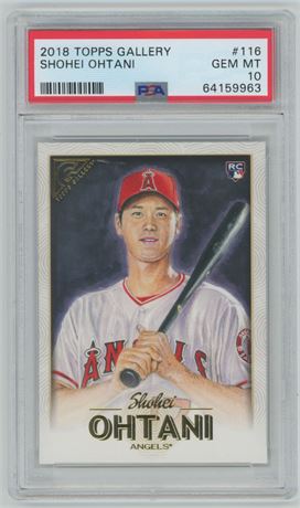2018 Topps Gallery #116 Shohei Ohtani RC PSA 10 GEM MINT