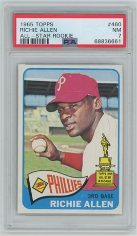 1965 Topps #460 Richie Allen PSA 7 NM