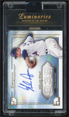 2024 Topps Luminaries Masters of the Mound Nolan Ryan Auto 14/25