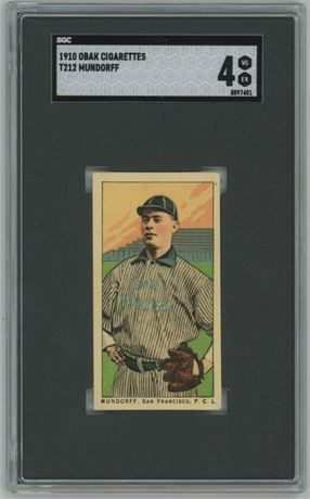 1910 T212 Obak Howard "Rabbit" Mundorff SGC 4 VGEX