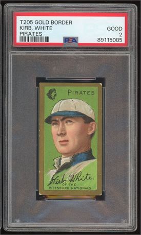 1911 T205 Piedmont Kirb. White Pirates PSA 2 GOOD