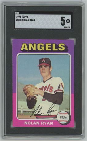 1975 Topps #500 Nolan Ryan SGC 5 EX