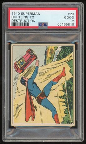 1940 Superman #23 Hurtling To Destruction PSA 2 GOOD