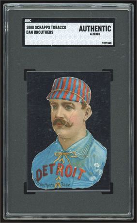 1888 Scrapps Tobacco Dan Brouthers SGC Authentic