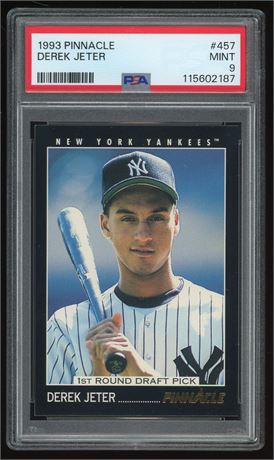 1993 Pinnacle #457 Derek Jeter RC PSA 9 MINT