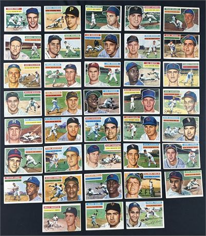 1956 Topps Baseball Lot (38) VGEX+ Average w/ Billy Martin