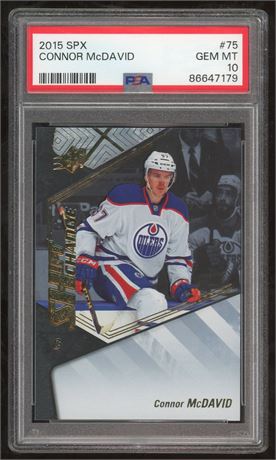2015 SPX #75 Connor McDavid RC PSA 10 GEM MINT