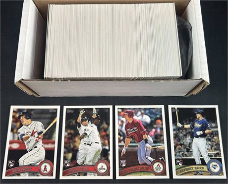 2011 Topps Baseball Update Complete Set w/ Trout RC