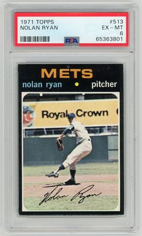 1971 Topps #513 Nolan Ryan PSA 6 EXMT