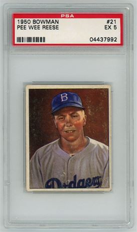1950 Bowman #21 Pee Wee Reese PSA 5 EX