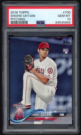 2018 Topps #700 Shohei Ohtani Pitching RC PSA 10