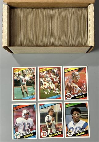 1984 Topps Football Complete Set (1-396) Sharp NM! w/ Marino & Elway HOF RC's