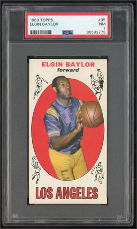 1969 Topps #35 Elgin Baylor PSA 7 NM