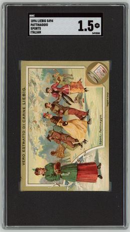 1896 S494 Liebig Pattinaggio Sports Italian SGC 1.5 FAIR Only SGC Example