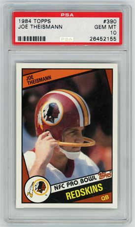 1984 Topps #390 Joe Theismann PSA 10 GEM MINT