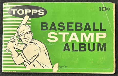 1961 Topps Stamp Album NEAR Complete with Stamps - Missing 3 LA & 4 Washington