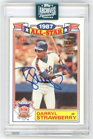 2024 Topps Archives Signature Series 1/1 Darryl Strawberry Buyback Auto Sealed