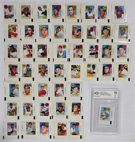 1969 Topps Decals Inserts "Rub-Offs" Complete Set (1-48)