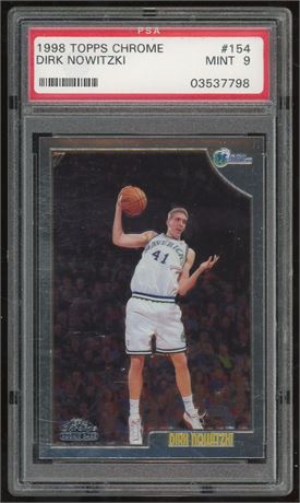 1998 Topps Chrome #154 Dirk Nowitzki RC PSA 9 MINT