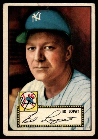 1952 Topps #57 Ed Lopat LOW GRADE