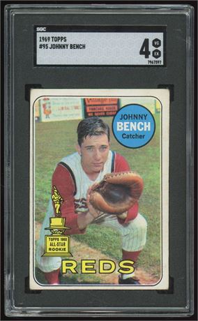 1969 Topps #95 Johnny Bench SGC 4 VGEX