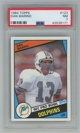 1984 Topps #123 Dan Marino RC PSA 7 NM
